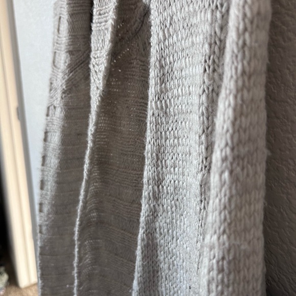 American Eagle Outfitters Beige Boho Fringe Patterned Long Cardigan - Picture 9 of 9